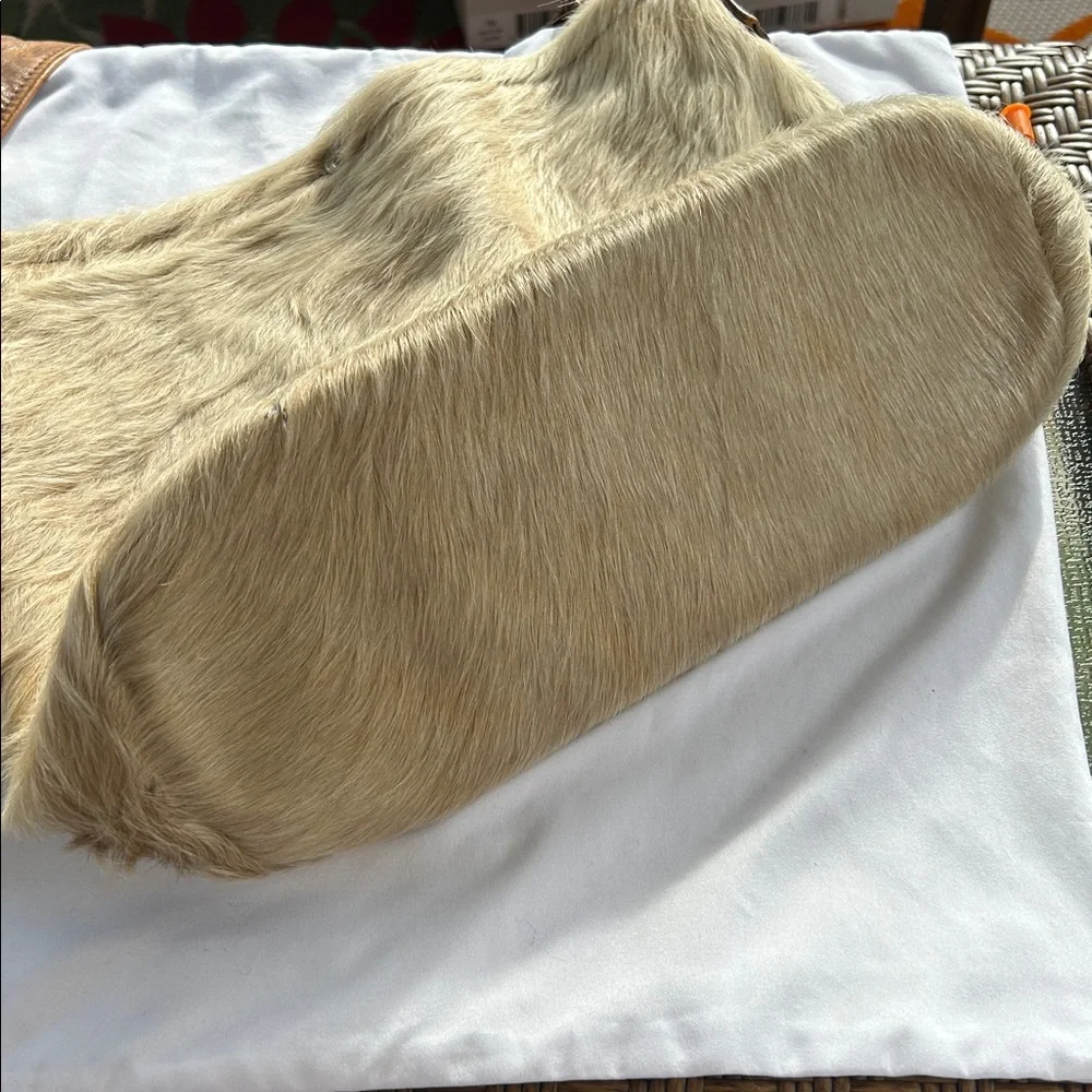 Wild Goose Genuine Cowhide Hair-on-Hide Hobo Bag - Western Boho